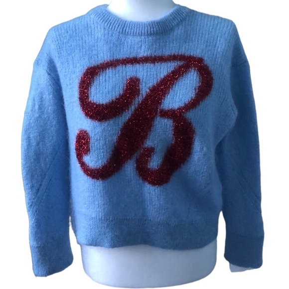 Dimple Hsu Sky Blue Mohair Sweater Size XL - Picture 1 of 11